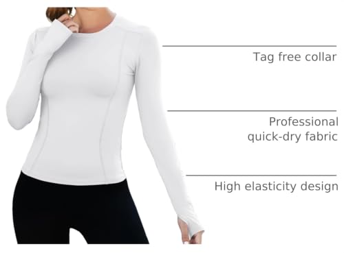 Image of Loovoo Women Workout Shirts, 1 /2 /3 Pack Short Sleeve Compression Tee | Tight Fit Gym Basic Tops, Athletic Quick Dry Crew Neck 4-Way Stretch, Flat Seams Ideal for Yoga, Gym, Running and Daily Wear