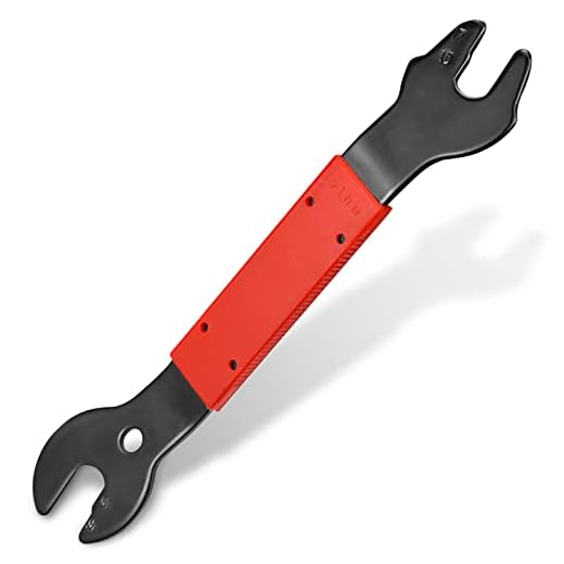 Amersumer 15/16/17mm Double Sided Bike Pedal Wrench, Bike Spanner Pedal Repair Crank Arm for Bike Repair and Maintenance