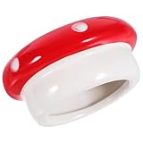 Gatuida Keramik Hamsterfutternapf Mit Pilzform Stabile Futterschale Aus Glatter Keramik Für Kleintiere Wie Hamster Meerschweinchen Und Eichhörnchen Kompakt Für Heimtierfutter