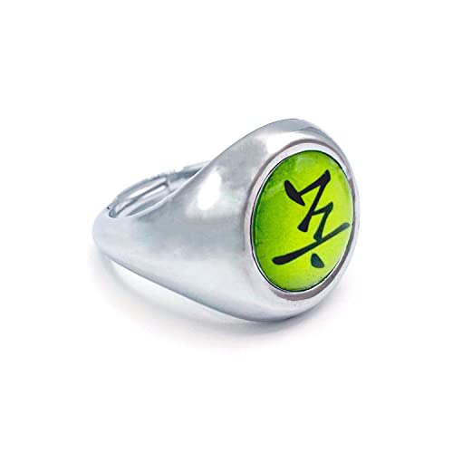 COOLINKO Red Cloud Spy Member Boar Ring Green Anime Cosplay Unisex Character Metal Ring for Cosplay Fashion Accessory with Smooth Finish