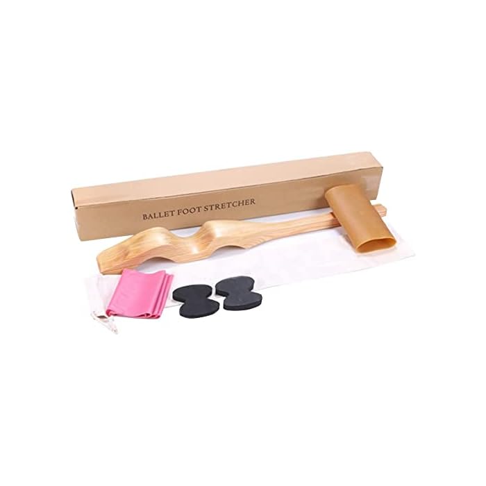 Kit étireur De Pied En Bois Pour Danseurs - 8 Pièces (stretcher, Bande, Rouleau...) - Améliore La Voûte Plantaire, Pour Ballet, Danse Latine, Gymnastique