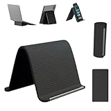 Base en silicone antidérapante : le support de téléphone portable pour bureau dispose d'une base en silicone antidérapante qui assure une prise sûre, empêchant les glissements accidentels et offrant une stabilité pendant que vous travaillez ou regarde des vidéos en mode portrait ou paysage. Cette fonctionnalité améliore le confort de l'utilisateur lors des tâches quotidiennes