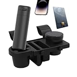 Solución de viaje sin ruido: equipado con almohadillas de silicona antideslizantes, el soporte para botellas de agua para automóvil resiste las vibraciones de manera efectiva, lo que garantiza que las botellas permanezcan firmemente colocadas y fomenta un entorno de conducción tranquilo tanto para viajeros como para aventureros.