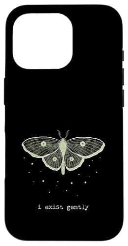 Pretty Moth - "i exist gently" ? ���_���A�C�f���e�B�e�B���b�Z�[�W �X�}�z�P�[�X iPhone 16 Pro �p