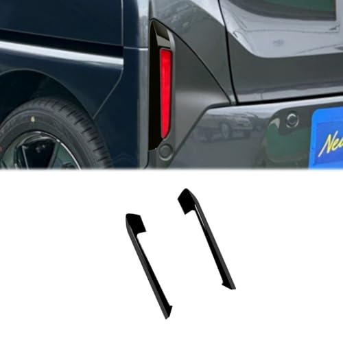 Hyorabyn ダイハツ 新型 ムーヴ LA850S LA860Sに適用リアフォグランプ アイブロウカバーフォグライト トリム フレーム 外装アクセサリーABS 2PC ブラック