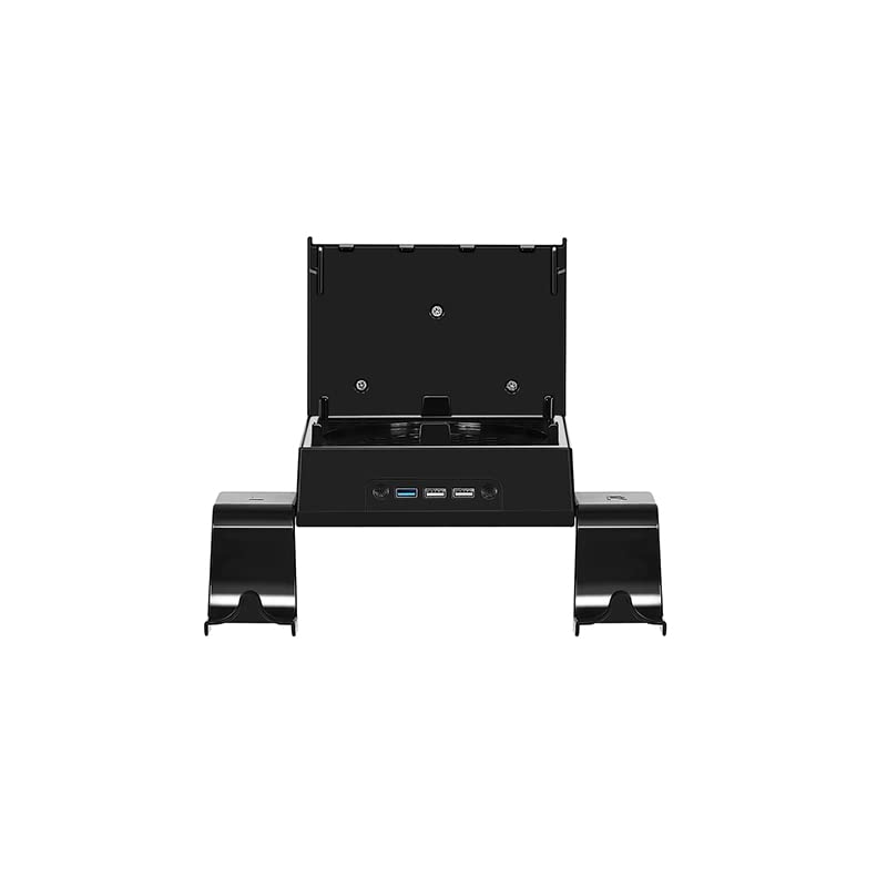 Support Mural Xbox Series X | Alliage Aluminium, Dissipateur Thermique | Avec 2 Supports Manettes | Installation Facile