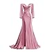 Corset Prom Dresses with Slit 2026 Satin V Neck Wedding Party Dresses Mermaid Long Maxi Formal Party Gowns US12 Silver