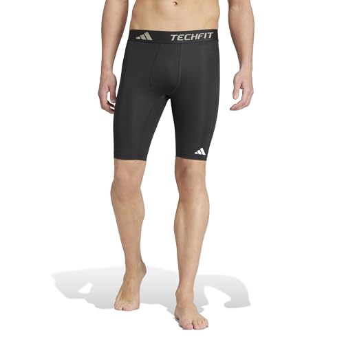 Adidas Men's Techfit Training Short Tights, Black, X-Large