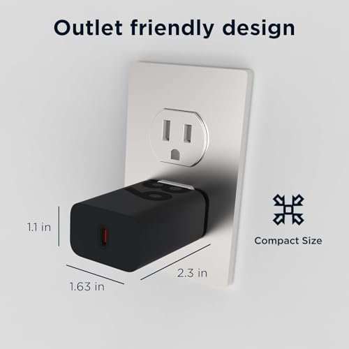 Image of Motorola Original 68W TurboPower Fast Charger Adapter Compatible with Edge 60 Fusion, 50 Fusion, 50 Pro, 50 Ultra, Razr 50 Ultra, G84, G73, G82, G60, G71, Moto X40, X30 & More USB-C Motorola Devices