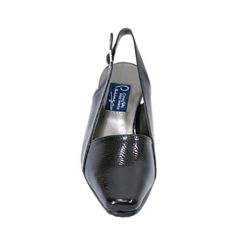 Peerage Celina Women's Wide Width Patent Leather Slingback Shoes2