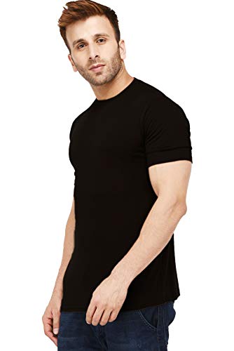 Buy New Trends Collection Men's Regular Fit T-Shirt Black - Image 5