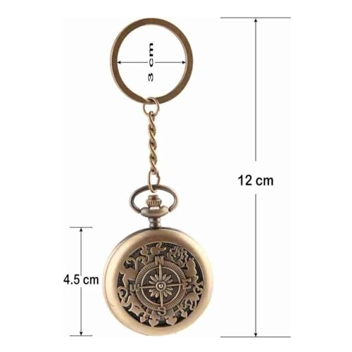 Image of Antique Bronze Pocket Premium Vintage Theme Metallic Home Key Chain & Key Rings | Best Gift for Men, Woman, Boys & Girls on their Special Occassions