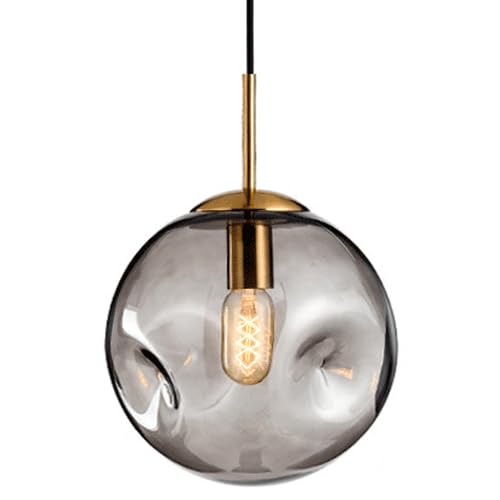 Plafonnier encastré et lustre en verre à tête unique pour intérieur moderne