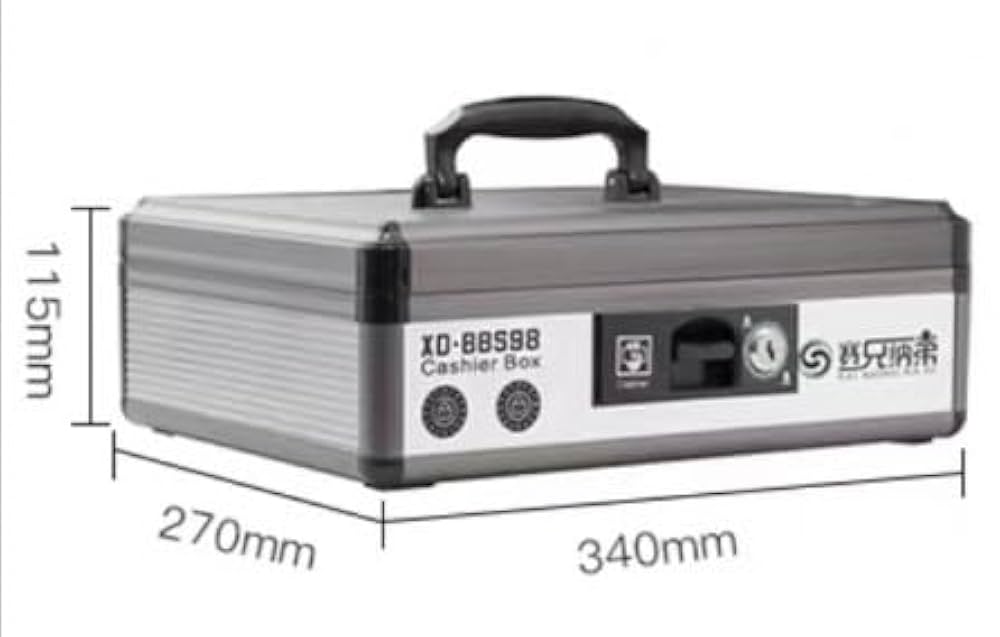 Amazon.co.jp: 金庫 手提げ金庫 防犯金庫 現金収納ケース 事務所