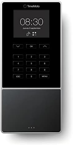 TimeMoto TM-616 - Clocking in System with RFID Reader for Up to 200 Users - Including Employee Management Software