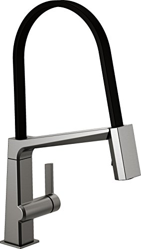 Delta Faucet Pivotal Black Stainless Kitchen Faucet, Kitchen Faucets with Pull Down Sprayer, Kitchen Sink Faucet, Faucet for Kitchen Sink, Magnetic Docking Spray Head, Black Stainless 9693-KS-DST