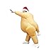 MHSHCQ Forma de Pollo asado Ropa Inflable Disfraz de explotar para Halloween...
