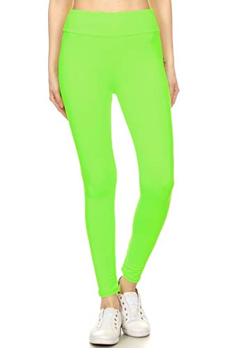 Image of Leggings Depot High Waisted Leggings for Women Buttery Smooth & Soft Women's Solid Yoga - Reg, Plus, 1X3X, 3X5X