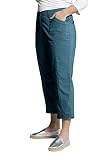 Trabillas para cinturón Ulla Popken 7/8-Cargohose Pantalones Cargo 7/8, Azul Claro, 52 para Mujer