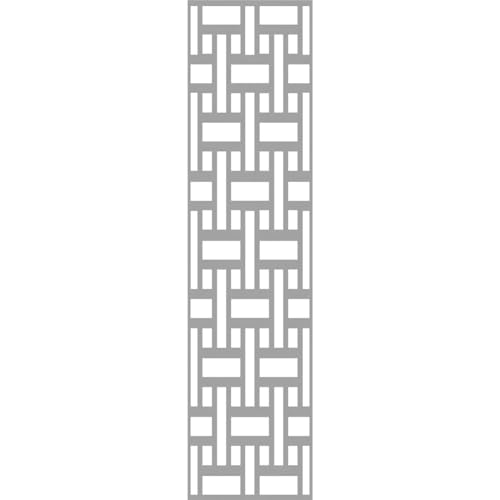 Image of 23 3 /8 inchW x 95 3 /8 inchH x 3 /8 inchT Denton Decorative Fretwork Wall Panels in Architectural Grade PVC