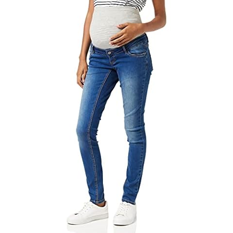 MAMALICIOUS Damen Mllola Slim Blue Jeans Noos B. Umstandshose, Blue Denim, 31W 32L EU Cover