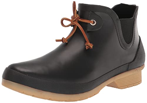 Chooka Womens Classic Tie Bootie Chelsea Rain, Black, 8 Us #TOP7