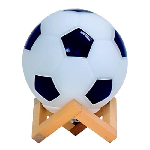 Lampe De Nuit Football - Lampe De Table De Chevet, Éclairage LED Décoratif | Lampe De Bureau Moderne Pour, Accessoires De Chambre Sportifs Fans De Foot,...