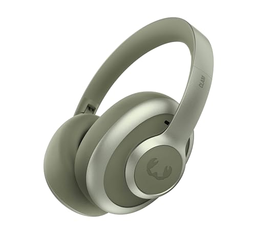 Fresh 'n Rebel Clam Blaze 2, Kabellose Over-Ear-Kopfhörer, 80 Std. Akkulaufzeit, Bluetooth 5.3, My Sound App, Mikrofone für klare Anrufe, Klappbar, Klickbare Tasten, Schnellladen (Dried Green)