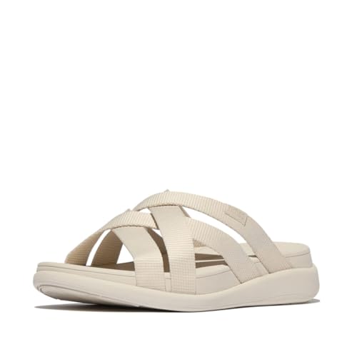 Image of FitFlop Women's, F-Mode Go Webbing Flatform Strappy Slide Sandal