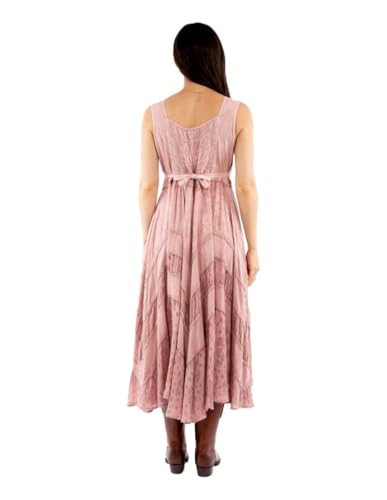 Image of Scully Ash Grey Full Length Lace-Up Front Womens Sleeveless Dress HC118