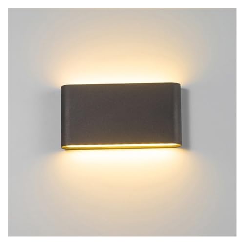Applique murale extérieure LED IP65 étanche 12W luminaire intérieur noir