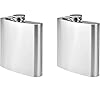 Draagbare Pocket Whiskey,2 stuks Whiskey Pocket Flask, RVS Flagon, voor Wandelen, Jacht, Kamperen, Klimmen Camping…