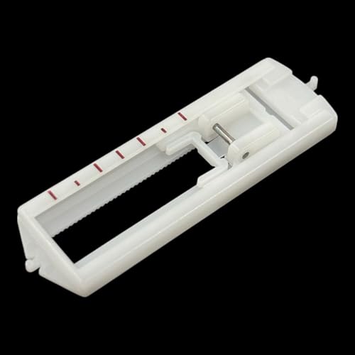 Image of ZENITH Buttonholer White 4 Step Pressure Foot Snap on Type for Automatic Electric Low Shank Sewing Machines Suitable for Usha Janome Brother Singer etc Steel Finish (Buttonholer White 4 Step)