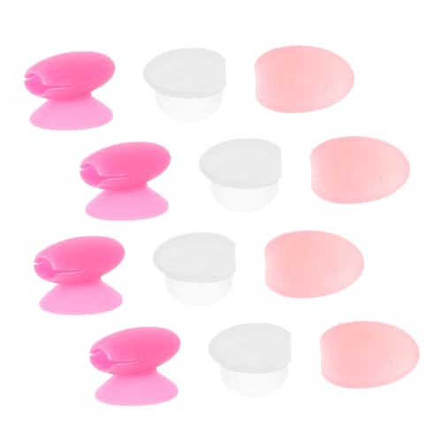 minkissy 12pcs Makeup Brushes Protective Covers Lip Brush Set Lipstick Brush Holder Silicone Brush c