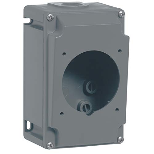 Boîtier réversible simple Hypra pour prises 2P+T, 3P+T et 3P+N+T 32A - 1 entrée - ISO25 - plastique