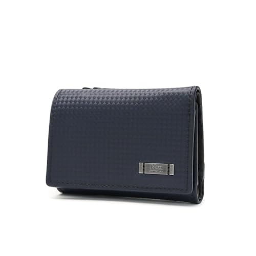[ノイインテレッセ]Neu interesse NACHT ナハト 三つ折り財布 キーケース対応 3543 ネイビーxチョコ/05