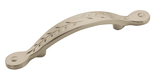 Amerock 3" Nature's Splendor Satin Nickel Drawer Pull