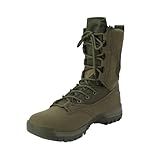 Antidérapantes et légères : Les bottes de combat pour hommes sont dotées de semelles extérieures en caoutchouc durable avec des rainures antidérapantes qui améliorent la traction et la durabilité tout en réduisant le poids