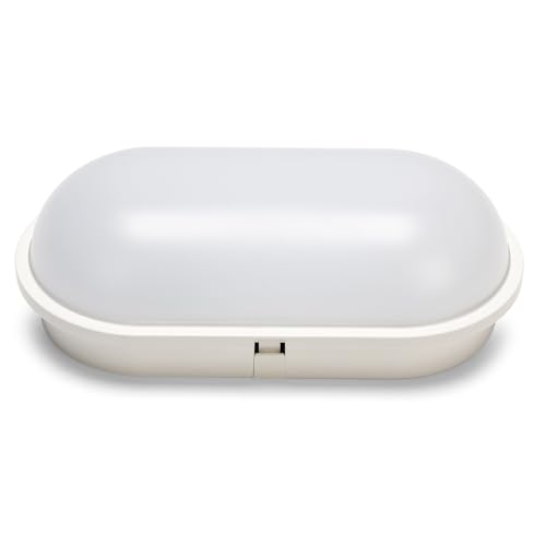 Velamp Tartaruga Xxl2 Plafoniera Led Impermeabile (Ip65) – 1600 Lumen Luce Bianca Naturale 4000K. Ideale Per Montaggio All’Esterno – Colore Grigio Chi