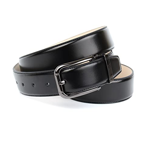 Ceinture en cuir classique homme Anthoni Crown pour costume de bureau