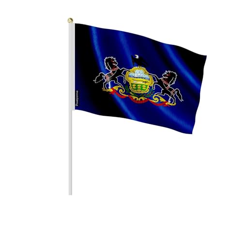 Mini drapeau Pennsylvanie 14x21cm idéal pour décoration de table américaine