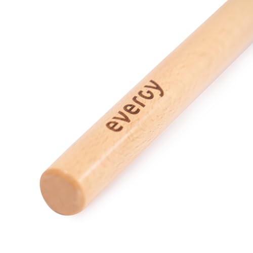 EVERGY Pica de Madera de Eucalipto 160 cm. Barra de Gimnasia para Estiramientos, Entrenamiento Funcional, Yoga y Corrección de Postura.