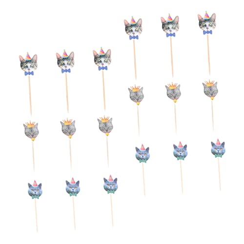 HEASOME 48 Pçs Cupcake Inserção De Bolo De Gato Babyboy Presentes De Bebê De Bautizo Para Niño Bolo