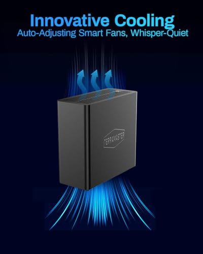 TERRAMASTER D4 SSD NVMe Enclosure - 4bay USB4 40Gbps Type-C, USB Storage Supports 4 x M.2 NVMe 2280 SSDs, Mobile App for Data Backup Included (Diskless) - Image 9