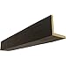 Ekena Millwork BMRW2C0040X080X144NS 2-Sided (L Riverwood Endurathane Faux Wood Ceiling Beam, 4"W x 8"H x 12