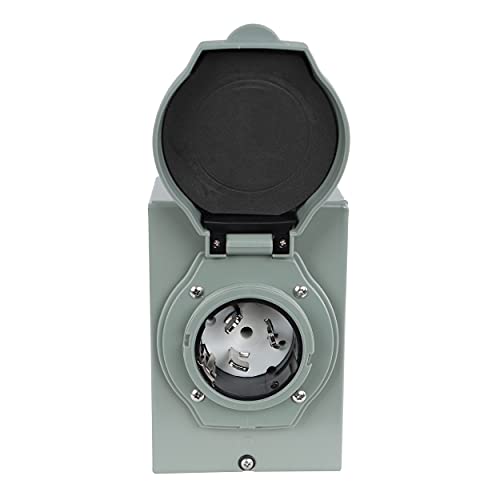 Snapklik.com : BISupply Generator Inlet Box 30 Amp - 4 Prong Power ...