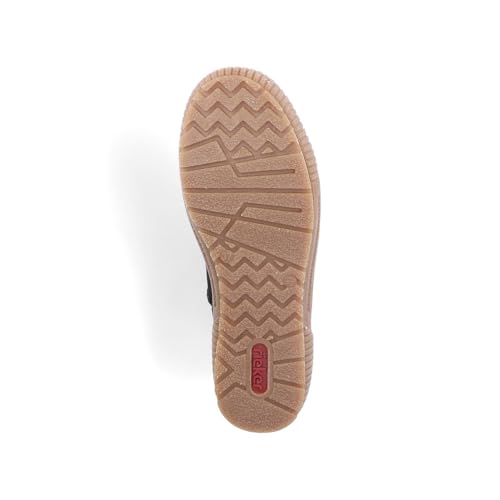 Rieker Damen Klassische Stiefeletten N0730, Frauen Stiefeletten, lose Einlage,Kurzstiefel,uebergangsschuhe,schwarz (00),42 EU / 8 UK