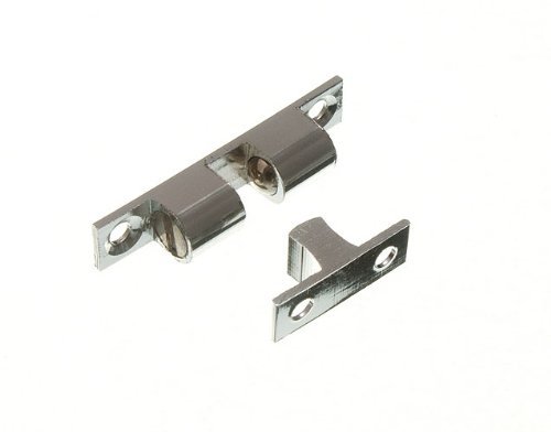 Loquet à bille réglable 42mm en chrome avec vis lot de 200 pièces pour porte