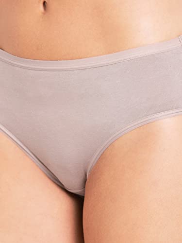Image of Jockey 1807 Women's High Coverage Micro Modal Elastane Stretch Mid Waist Hipster with Ultrasoft Exposed Waistband