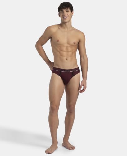 Image of Jockey 8044 Men's Super Combed Cotton Rib Solid Brief with Ultrasoft Waistband